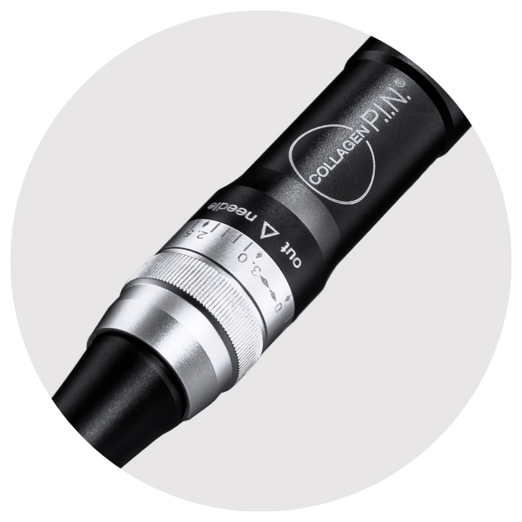 Ergonomic design of the collagen pin