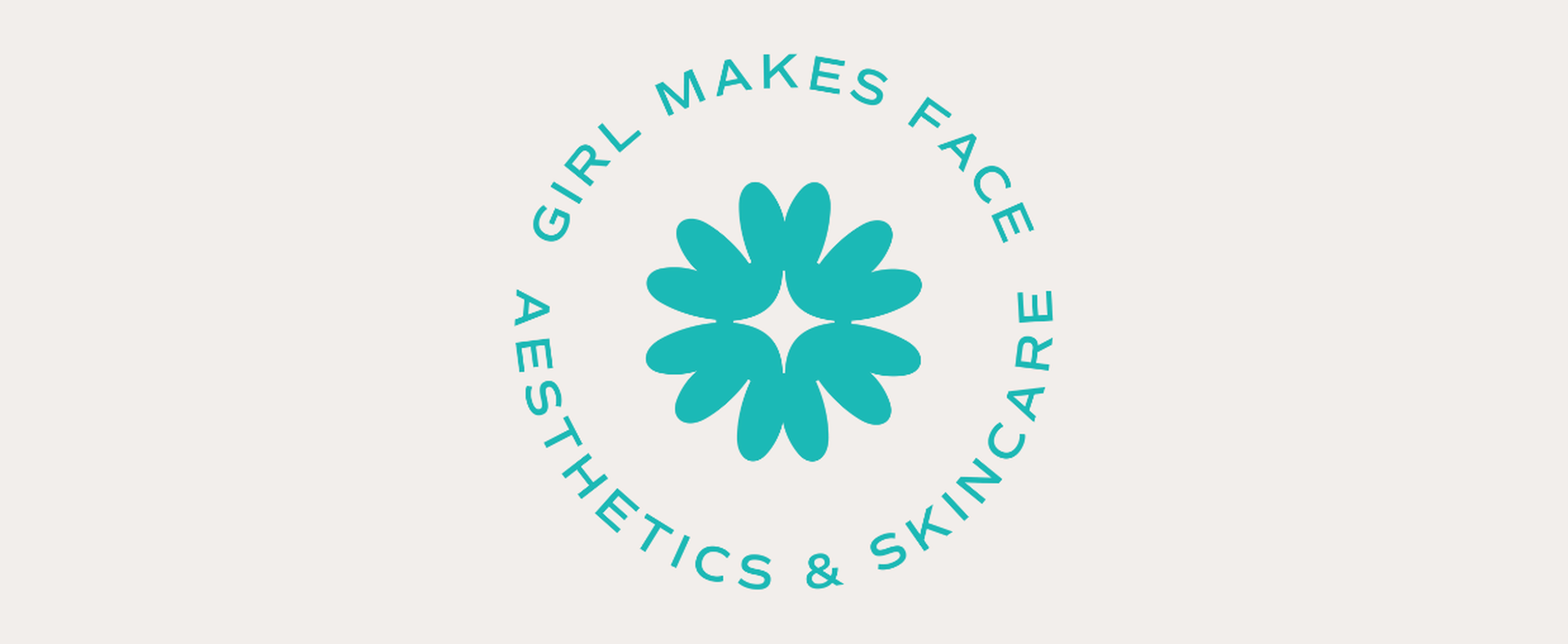Girlmakesface logo on white background