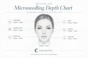 Microneedling Depth Chart & Guide (2026) | CollagenPIN
